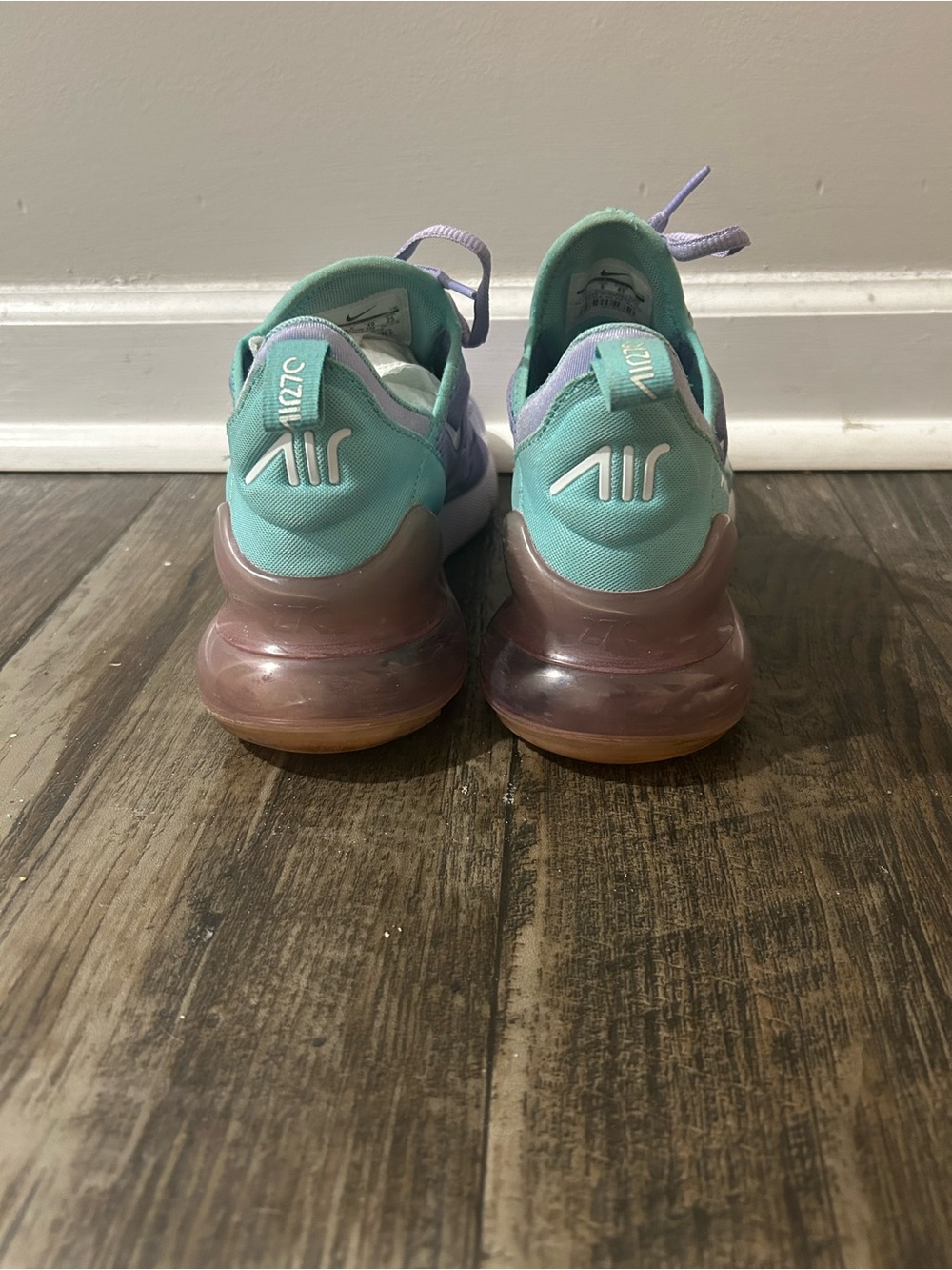 Nike AirMax 270 - purple/teal - Youth SZ7 - Picture 2 of 3